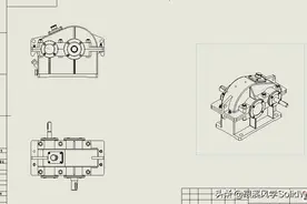 SolidWorks工程图出图轴测图可以任意旋转摆放位置，方法很简单图片