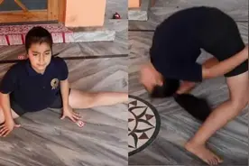 破世界纪录！印度女童1分钟21次超高难度「蛇行瑜珈」图片