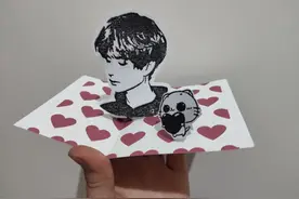 快来制作一张独一无二的王一博立体卡片图片