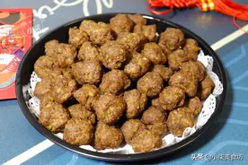 炸肉丸子，牢记不要放面粉和淀粉，教你正确做法，外酥里嫩不吸油图片