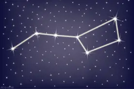 天文：排成勺子状的北斗星图片