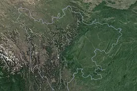 汶川大地震13周年，60万米高空看汶川今昔对比图片