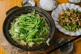 只卖3个小时的好味空心菜海鱼煲，在居民楼下藏了10多年图片