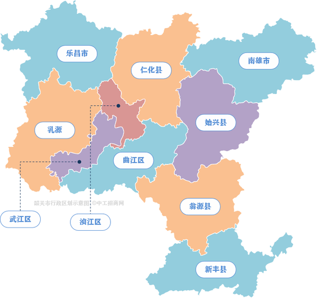 广东21个地级市行政区划图（2021）
