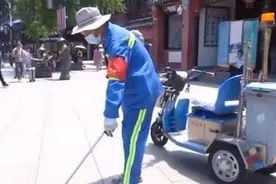 致敬！炎炎烈日，他们依然坚守岗位图片