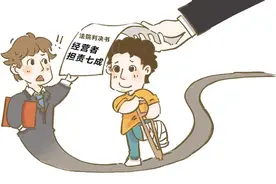 顾客在餐馆内滑倒摔伤，店主到底有没有责任？图片