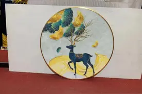 晶瓷镶钻水晶画图片