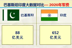 33组大数据对比巴基斯坦VS印度，看看综合实力差距到底有多大图片