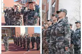 河南省安阳市殷都区人武部组织开展役前教育训练图片