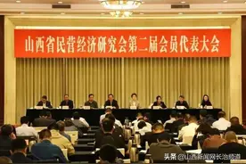 山西省民营经济研究会第二届会员代表大会召开 中德集团董事长程田青当选为副会长并做代表讲话图片