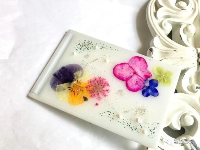 滴胶花耳钉 滴胶鲜花耳环