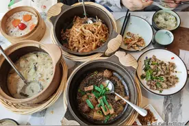 山东人吃潮汕菜，三人干掉一锅鱼片粥，菜量足不欺人，味道绝了图片