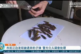 南京市民江边发现多枚遗弃子弹，口径7.62毫米 警方介入调查图片