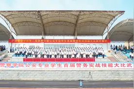 广西警察学院举办公安专业学生首届警务实战技能大比武图片