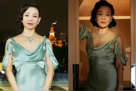 60岁陈冲真敢穿，有小肚腩还穿真丝吊带，一身赘肉全靠气场撑着图片