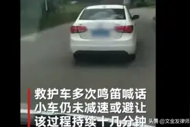 不避让救护车的女司机，律师有话要说图片