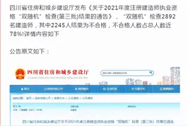 “双随机”检查2892名建造师，其中2245人不合格，近78%证书挂靠图片