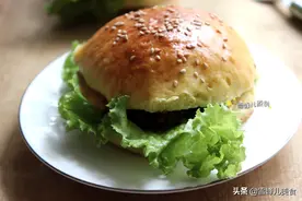 孩子喜欢汉堡，自己做干净卫生无添加，料足好吃，几天不吃馋得慌图片