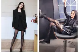 同样是长袜，为何杨幂穿显高级，你却穿出乡土气？图片