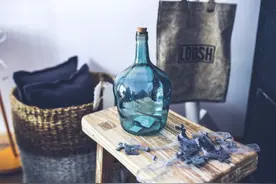 透明的玻璃瓶图片