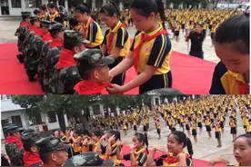 阳朔：向人民子弟兵敬礼 暖心之举是教育所在图片