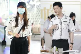 Angelababy机场时尚「放闪」黄晓明，网友揪亮点图片