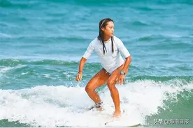 海南选手黄莹莹获全运会女子冲浪冠军！海南队包揽男女冲浪两枚金牌图片