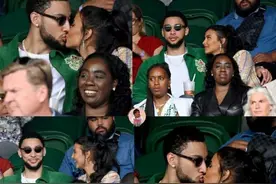 都很幸福啊！西蒙斯和高颜值女友热吻，布克詹娜秀恩爱，哈登狂欢图片