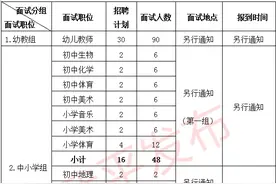 武平县2020年新任教师招聘面试公告图片
