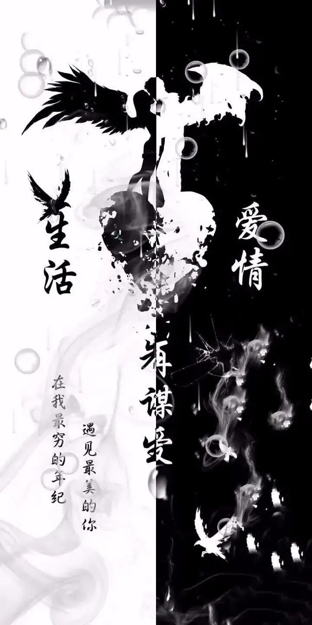 情感壁纸/世人慌慌张张，不过是图碎银几两