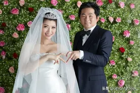 台湾名模殷琦产子，与老公被称“美女与野兽”组合图片