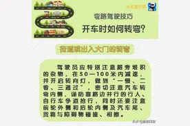 交通安全 | 开车时如何正确转弯?图片