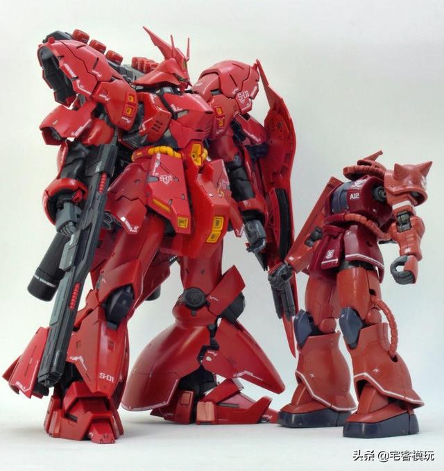 模玩测评：转11区测评系列 HG GTO 夏亚专用扎古II 红色彗星Ver.