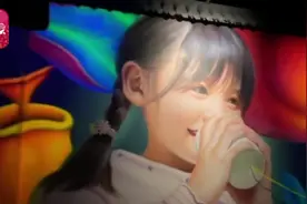 夜光墙画点亮美丽乡村图片