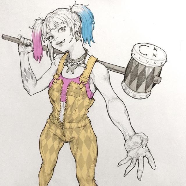 动漫硬核人物手绘 服饰姿态刻画精致细腻 特别是铠甲
