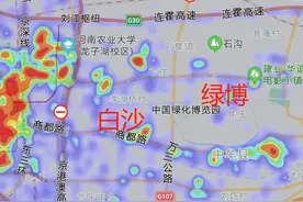 从夜晚热力图来看郑州四周组团的成熟度图片