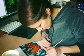 90后辣妈只是给女儿包了个书皮，却打造成3D魔法书，配色美呆图片