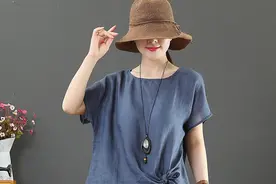 真不是吹，这么小众的文艺“棉麻衫”，当闺蜜装美到骨子里图片