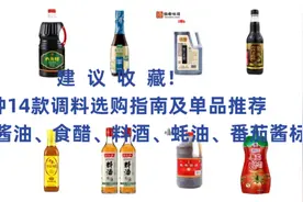建议收藏！5种14款调料选购指南及单品推荐图片