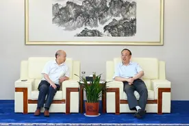 「双招双引」张祥安与安徽建工集团赵时运一行座谈图片