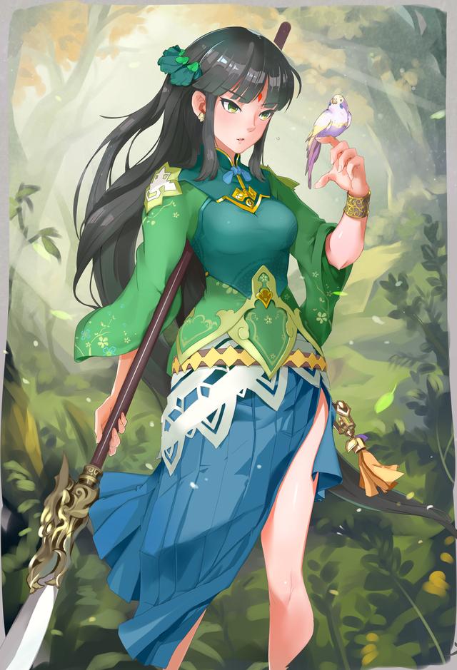 唯美国漫风格《三国罗曼史》游戏卡牌高清原画 女性版三国人物欣赏