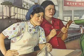 五十年代宣传画：中苏友谊，打倒美帝，十五年内超过英国图片