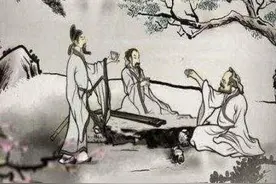 才女捉弄和尚，出上联“面对面吃面”，和尚巧答下联，才女羞红脸图片