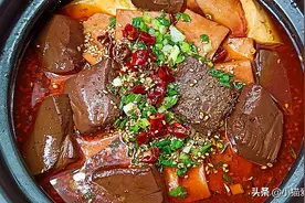 天冷了，这道“麻辣血旺”做来吃，太过瘾，汤汁拌饭都能吃2碗图片