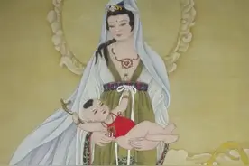 观音菩萨送子图图片