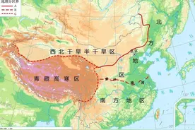 标准的南北方分界线图片