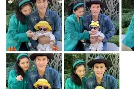 王灿首次晒全家福，女儿小蛋饺呆萌可爱似杜淳，一家三口甜蜜十足图片