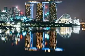 超级美丽的新加坡夜景图片图片