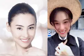 张馨予戴草帽玩特效自拍超接地气，露大白牙假笑撞脸张柏芝图片