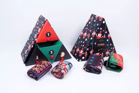 New Year - Socks Box袜子新年包装盒设计图片